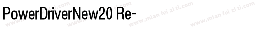 PowerDriverNew20 Re字体转换